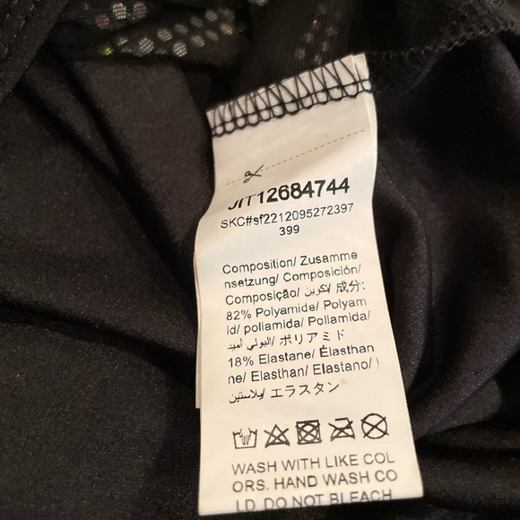 NWT Shein SXY Curve Black Rhinestone Bodysuit Plus Size 2X Bling - Picture 4 of 11